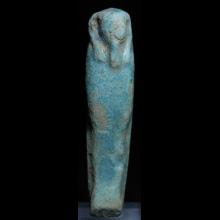 Egyptian turquoise faience ushabti